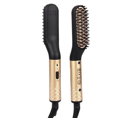 China Power Light Indicator and Portable Small PTC Heater Comb PTC Beard Straightener Electric Fast Heating Brush for Men for sale