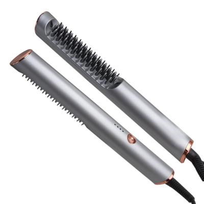 China Professional Flat Hair Straightener Best Professional Flat Hair Straightener Ionic Paddle Brand Iron Hair Straightener Brush for sale