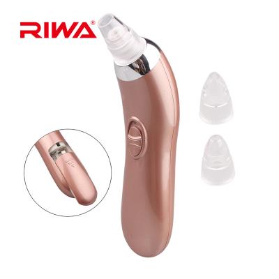 China Mutiple Functional Electric Blackhead Suction RIWA New Arrivals Battery Supply Vacuum Blackhead Remover for sale