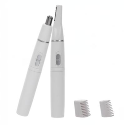 China Multiple Function Body Hair Trimmer& cheap razor 2 in 1 battery operated multiple function eyebrow and nose trimmer for sale