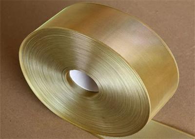 China 100mm roll width Malleable Yellow Copper Mesh Screen for sale