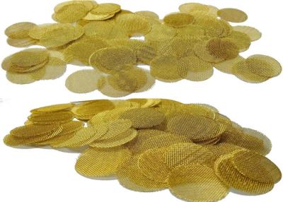 China 0.05mm-0.6mm Yellow Copper Wire Mesh For Filter Sift Film Oil Waste Dust for sale