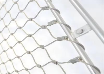 China 30mm Round Frame AISI316 Stainless Steel Wire Rope Mesh For Shopfitting for sale