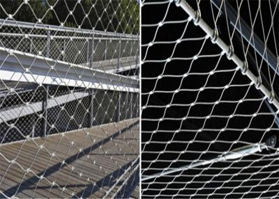 China Flexible 4mm Rope Diameter Stainless Steel Wire Rope Fence For Safety Protection for sale