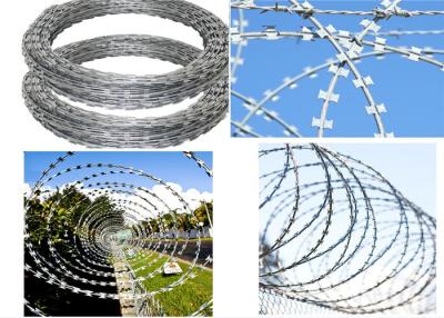 China 500mm Coil Diameter BTO-22 Galvanized Razor concertina Wire for sale