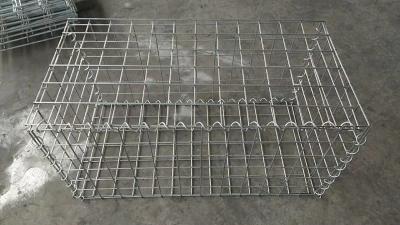 China 2.5mm-6.0mm Welded Gabion Box Gabion Mesh Cage With Spirals Locking Pins And Stiffener for sale