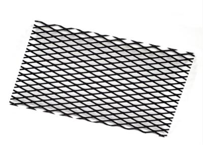 China 2.4m Length Expanded Metal Wire Mesh Galvanized Steel Black Powder Coated for sale