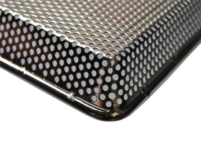 China SS316 1.5mm Thick Food Grade Stainless Steel Drying Perforated Mesh Baking Tray for sale