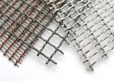 China 28mm Hole Size Flat type Crimped Wire woven Mesh for sale