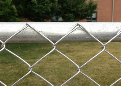 China 5mm  wire diameter Electric Galvanized Chain Link Fencing 50x50mm Hole size for sale