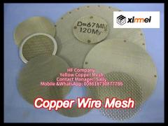 customized copper square woven wire mesh for chemical industry