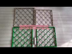 Stainless Steel and PVC Coated Type Helideck Safety Net(Chain Link Mesh Type) For safety Protection