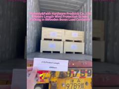 2025Year Export Order 4Meter Length wind protection screen Packing In Wooden Boxes Load Container