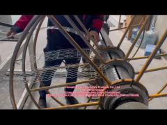 Export 8Lines 6Rolls per Bundle Hot dipped Galvanized Offshore Counterweight Welded Mesh Product Det