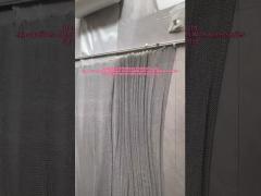 Export Poland1.2mm Wire Diameter 6mm Hole size Silver Color Aluminium Metal Curtains For Decoration