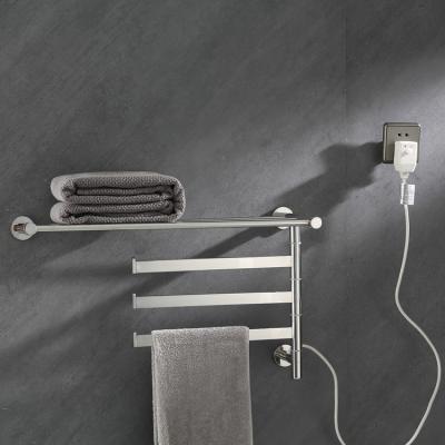 China Heater Bathroom Electric Modern Heated Towel Rack 304 Stainless Steel Electric Towel Rack for sale