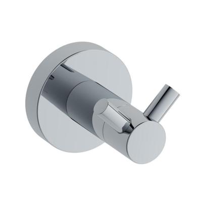 China Modern Factory Price Stainless Steel Double Robe Hooks For Bathroom for sale