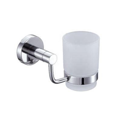 China 304 Stainless Steel Chrome Modern Single Tumbler Cup Holder Bathroom Accessories for sale