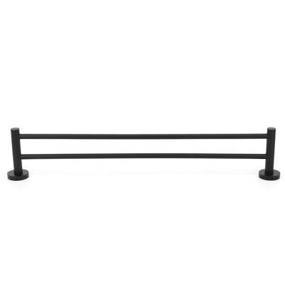 China Modern Household Silver Material Stainless Steel Wall Mounted Towel Rack For Bathroom for sale