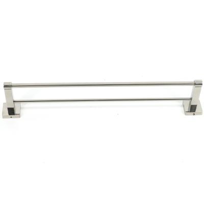 China China Simple Design Modern Durable Stainless Steel Bathroom Hardware Towel Rack Chrome for sale