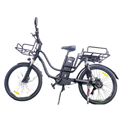 China Modern Cargo Bike Aluminum Alloy Motorcycle e-Cargo E-Family E-Bike (Old) Electric Bicycle for Delivery Food Delivery E-Bike for sale