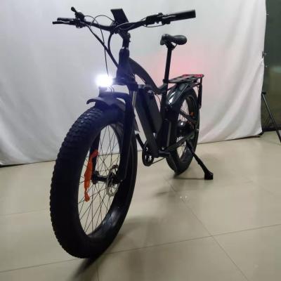 China Aluminum alloy fat tire electric bike 1000W/48V motor 17.5ah lithium battery 26