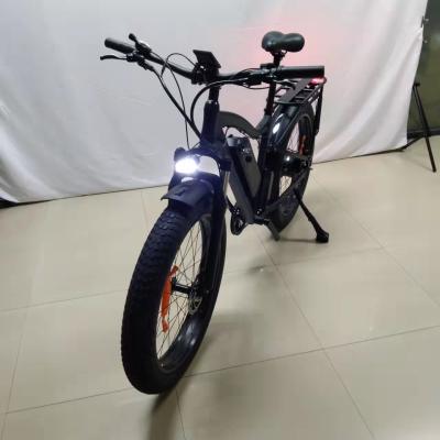 China Aluminum alloy fat tire 1000W/48V electric bike 20ah lithium battery motor 26