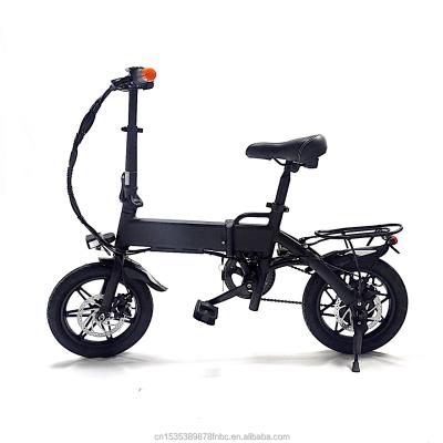 China Lightweight and Easy Ride 14inch Carry with Ride Light 250w 36v 10.5Ah Battery Folding Electric Bike for sale