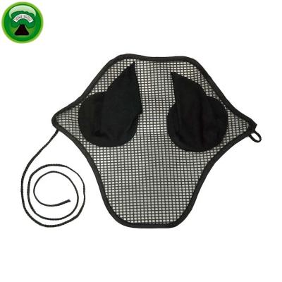 China Horse Training Equestrian PVC Mesh Horse Fly Mask With Nose Cover for sale