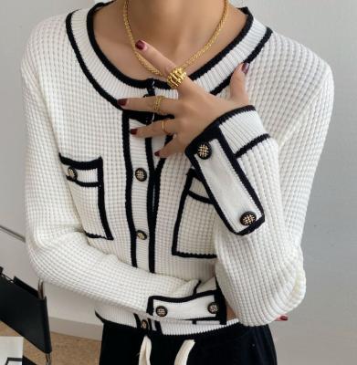 China China Manufacturer High Quality 2022 Custom Anti Shrink Ladies Cardigan Ladies Knitted Cardigan Short Style Knitted Cardigan For Women for sale