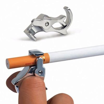 China Cute Zinc Alloy Roach Clips Cigarette Holder Ring Smoking Accessories for sale