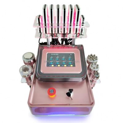 China Home Use Vacuum RF Lipo Ultrasonic Weight Loss Ultrasonic Cavitation 6 In 1 Beauty Slimming Machine for sale