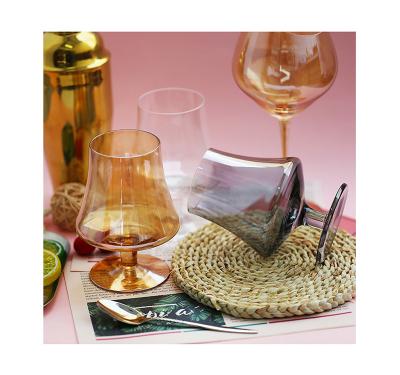 China Popular Dining Party Restaurant Bar Drinks Cup Wine Tumblers Brandy Glassware Water Cup Glass Goblets for sale