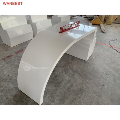 China The office restaurant mall etc factory supply. WANBEST Direct Form Drawers Hot Selling Home Office Solid Outdoor Decorative Desk for sale