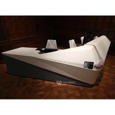 China Modern Simple Design Reception Hotel Barber Shop Serviceable Reception Desk for sale