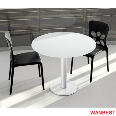 China Seamless Joints Customized Circle Top Mini Fast Food Home Dining Room Marble Coffee Table And Chair for sale