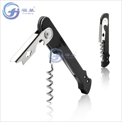 China Stocked plastic corkscrew wine bottle opener by forkry for sale