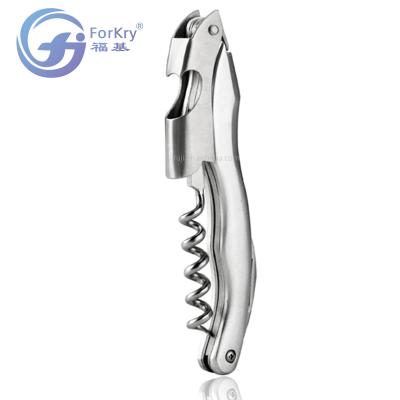 China FORKRY Hot Selling High Quality Classic Stocked Stainless Steel Wine Bottle Opener Corkscrew With Aluminum Shell for sale