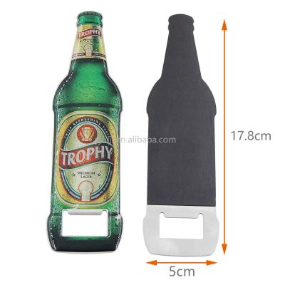 China FORKRY High Quality Gift Stainless Steel Bottle Opener Hot Selling Customizable Beer Stocked Opener With Epoxy for sale