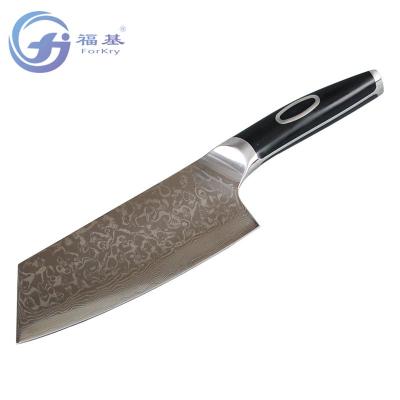 China New Pattern Chinese Kitchen Knife Damascus Stainless Steel Knife By Forkry for sale