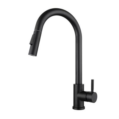 China Sense Faucets Kitchen Faucet Kitchen Sink Faucets Matte Black Kitchen Faucet With Pull Down Sprayer for sale