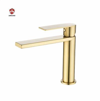 China Custom sus304 Color Basin Sink Faucets Mixer Taps Bathroom Faucet Custom Metered Faucets Manufacturer for sale