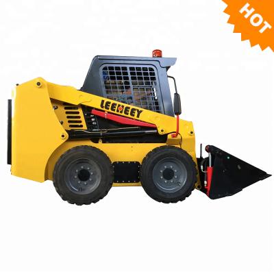 China LH750 China Brand Leeheey Used Mini Wheel Skid Steer Loader With Attachments For Sale 0.45CBM for sale