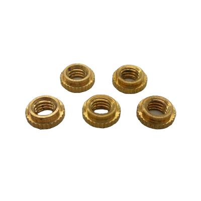 China Heavy Industry M2-M12 Thread Insert Brass Knurled Nuts For Plastics Injection OEM Stainless Steel Hex Copper Nut for sale