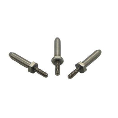 China Customized Stainless Steel Hexagon Lock Pin With M2 Wire CNC Car Turning Parts for sale