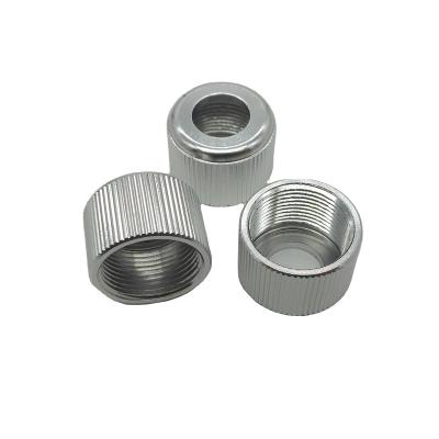 China High Precision 6061 Aluminum Alloy CNC Parts Aluminum Knurled Knurled Nut With Alodine Clear Finish for sale