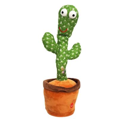 China Cute Plush Kid Toy Dancing Talking Electric Cactus for sale