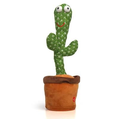 China Electronic Funny Plush Flip Dancing Cactus Plush Toys For Kids for sale