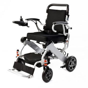 China Newest selling foldable and easy-to-control comfortable multifunctional aluminum electric wheelchair for sale