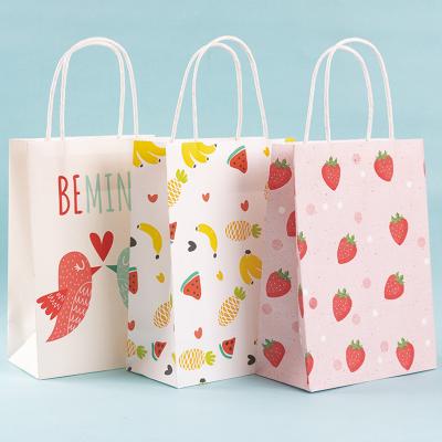 China Amazon Paper Cardboard Echo-Friendly Tote Bag Gift Packing Paper Bag Packaging DF Recyclable Manufacturing for sale